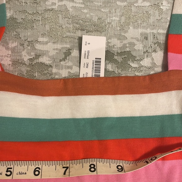 J.Crew Rainbow Stripe Maxi Dress Size Sm Style AP172 - Picture 3 of 6